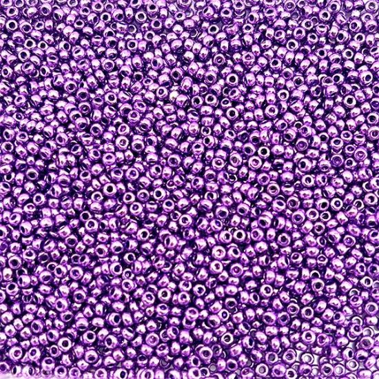 Picture of Size 11 Czech Seed Beads, Metallic Purple, Approximately 25 Grams