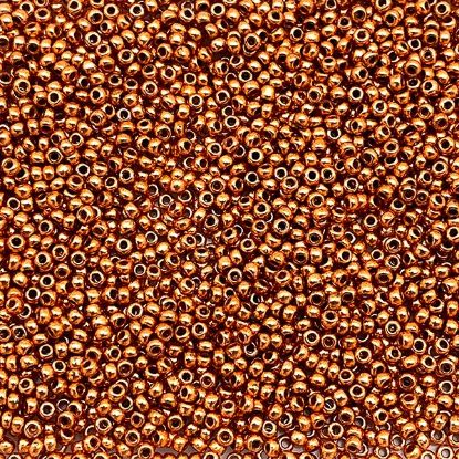 Picture of Size 10 Czech Seed Beads, Metallic Gold, Approximately 25 grams