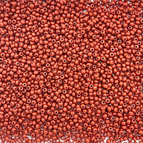 Picture of Size 11 Czech Seed Beads, Opaque Light Brown, Approximately 25 Grams