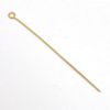 Picture of Gold Plated Eye Pins, 2" x .024", Sold per pkg of 20