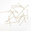Picture of Gold Plated Eye Pins, 2" x .024", Sold per pkg of 20
