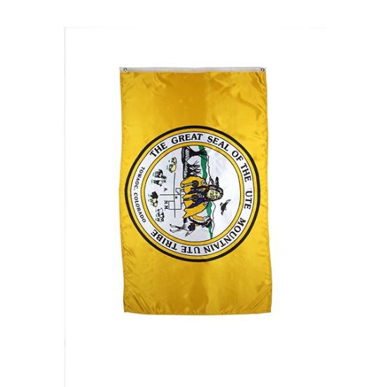 Picture of Satin Heritage Ute Mountain Flag 3x5'