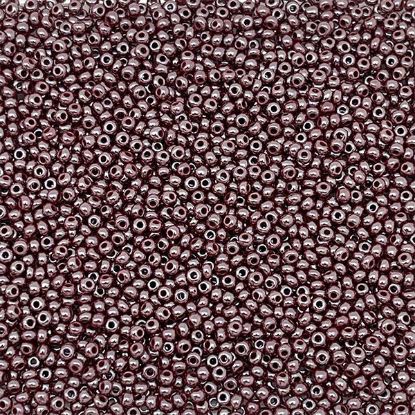 Picture of Size 11 Czech Seed Beads, Opaque Brown Luster, Approximately 25 Grams