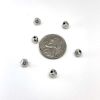 Picture of 6mm Silver Plated Flower Nugget Spacer, 6 piece package.