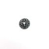Picture of TierraCast Antiqued Silver Plated Pewter Long Horn Button with Loop, 16mm