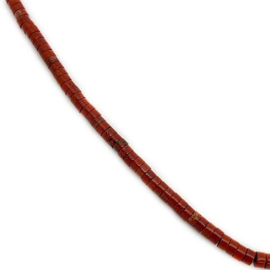 Picture of Red Jasper Heishi Beads, 4mm, 15" Strand