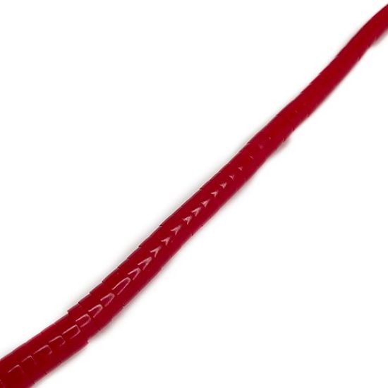 Picture of Block Red Graduated Heishi Beads 5-10mm, 16" Strand