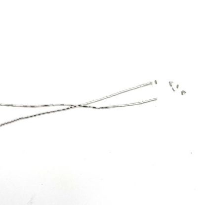 Picture of Heishi Sterling Silver 0.006x1/16 Inch Fine Medium Plain<br /> Approximately 3362 Pieces