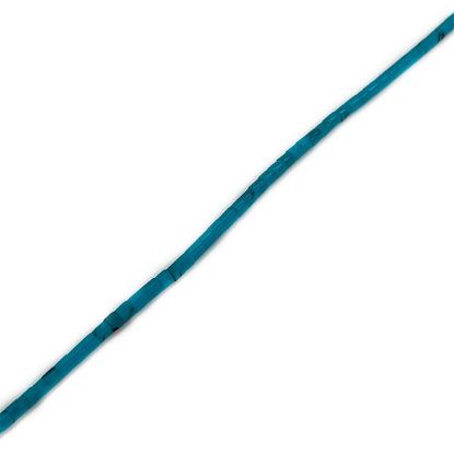 Picture of Block Dark Turquoise Heishi Beads 2-3mm, 24" Strand