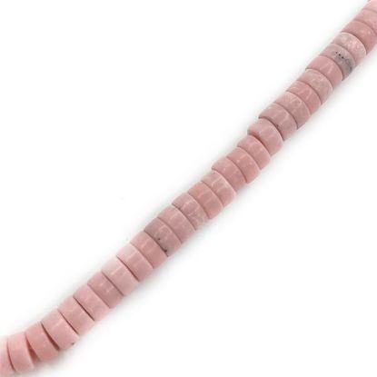 Picture of Pink Opal Heishi Bead 6mm 15" Strand