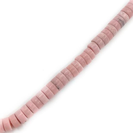 Picture of Pink Opal Heishi Bead 6mm 15" Strand