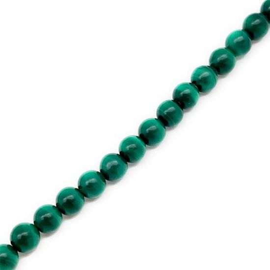 Picture of A Malachite Round Bead 6mm 16" Strand