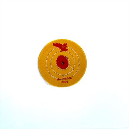 Picture of Firebird Yellow Treated Buffing Wheel 3"