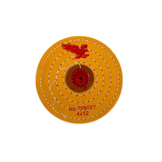 Picture of Firebird Yellow Treated Razoredge Buffing Wheel, 4" Diameter