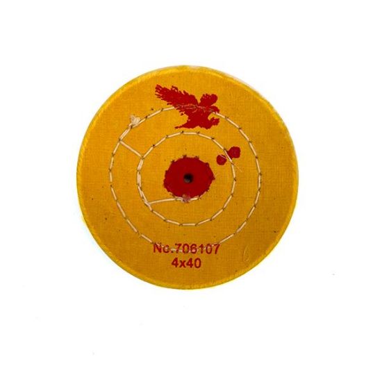 Picture of Firebird Yellow Treated Buffing Wheel 4"