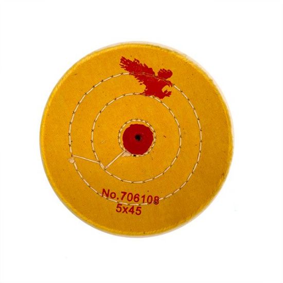 Picture of Firebird Yellow Treated Buffing Wheel 5"