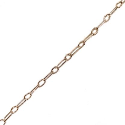 Picture of Sterling Silver Long & Short Bulk Chain 4.8mm, Sold by the Foot
