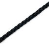 Picture of Handmade Black Leather Bolo Cord, 6 Ply, 36" Length. Approx. 4.5-5mm Thick.