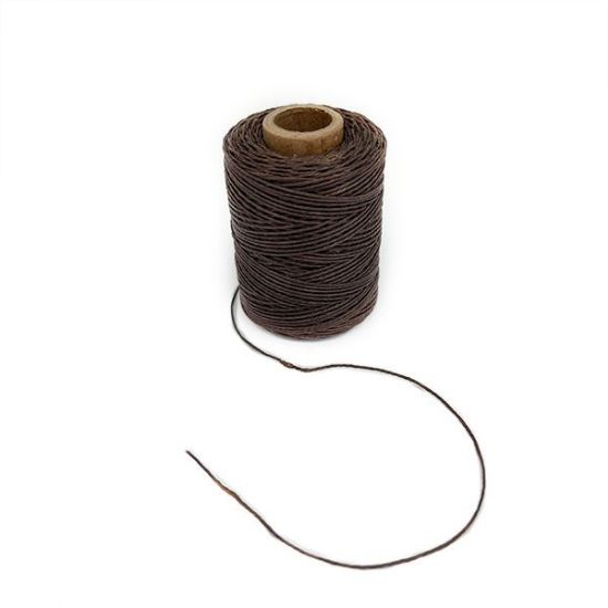 Picture of Mahogany Brown Polyester Waxed Thread 2oz Spool or 116yards