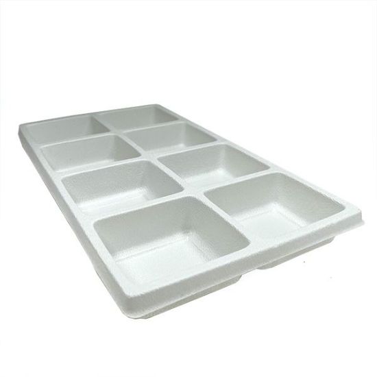 Picture of White Plastic Tray Liner, 8 compartments, 3-1/4"x 3" x 1-1/2"