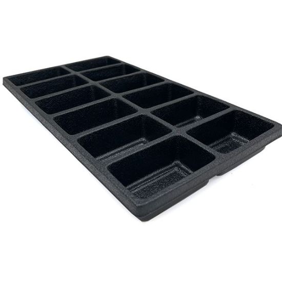 Picture of Black Plastic Tray Liner, 12 compartments, 2"x 3-3/8" x 1-1/2"