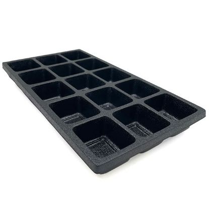 Picture of Black Plastic Tray Liner, 15 compartments, 2"x 2-1/8" x 1-1/2"