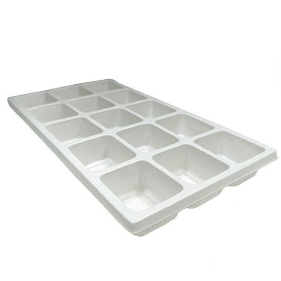 Picture of White Plastic Tray Liner, 15 compartments, 2"x 2-1/8" x 1-1/2"