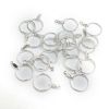 Picture of Silver Plated Ear Hoops, 16mm/>10 Pair