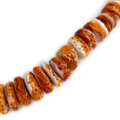 Picture of 8-16mm Heishi Orange Spiny Oyster