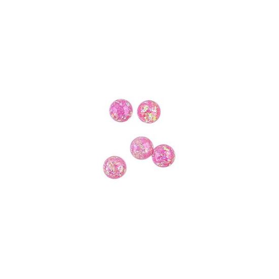 Picture of Imitation Pink Opal, Round Cabochon, 5mm #10