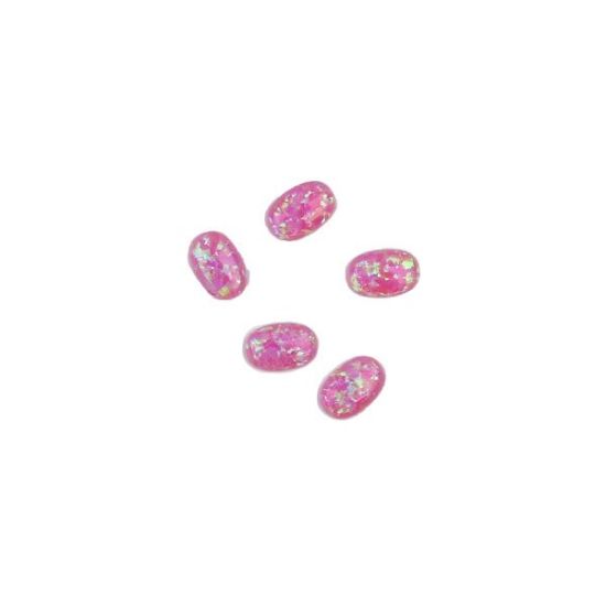 Picture of Imitation Pink Opal, Oval Cabochon, 4x6mm #10