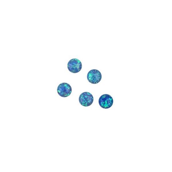 Picture of Imitation Blue Opal, Round Cabochon, 6mm #06
