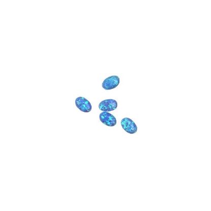 Picture of Imitation Blue Opal, Oval Cabochon, 4x6mm #06