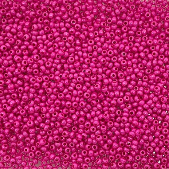 Picture of Size 10 Czech Seed Beads, Terra Intensive Pink, Approximately 25 Grams
