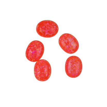 Picture of Imitation Brink Pink Opal, Oval Cabochon, 7x9mm