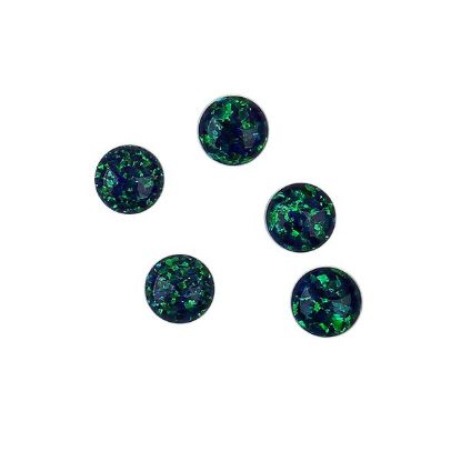 Picture of Imitation Peacock Opal, Round Cabochon, 6mm