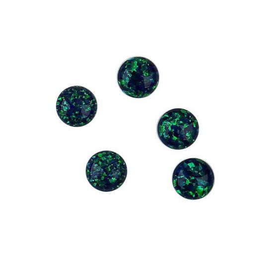 Picture of Imitation Peacock Opal, Round Cabochon, 6mm