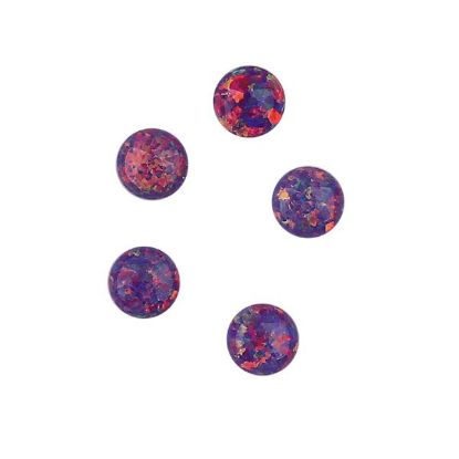 Picture of Imitation Multi-Lavender Opal, Round Cabochon, 5mm