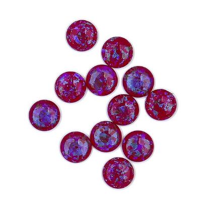 Picture of Imitation Sleepy Water Lily Opal, Round Cabochon, 6mm