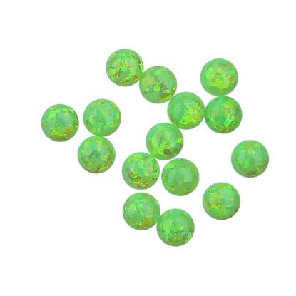 Picture of Imitation Spring Bud Opal, Round Cabochon, 4mm