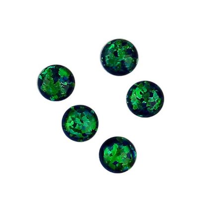 Picture of Imitation Peacock Opal, Round Cabochon, 5mm