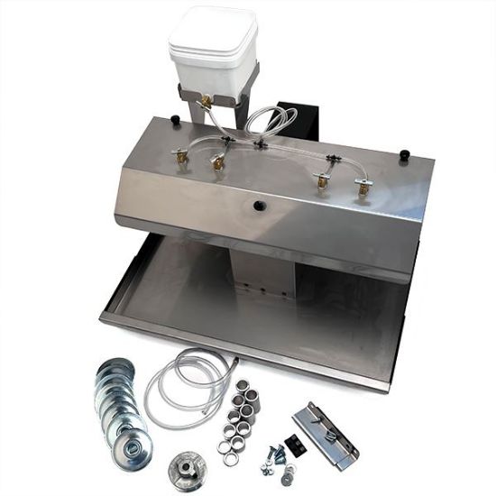 Picture of Lortone Stainless Steel 8" Grinding & Polishing Arbor with Water Cooling System