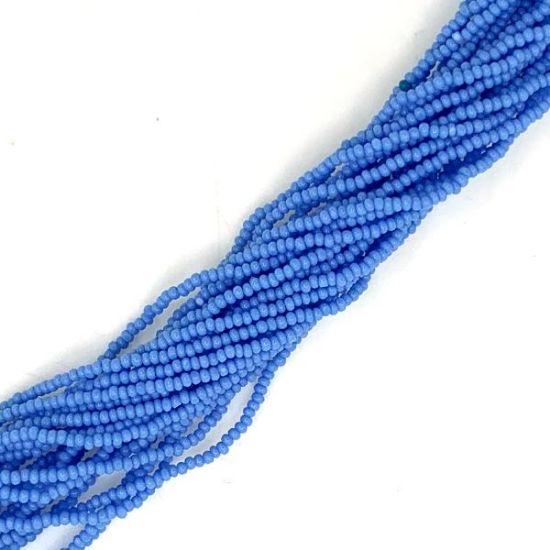 Picture of Size 13 Cut Czech Seed Bead, Pale Blue, Sold by the Hank