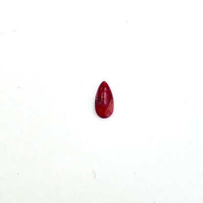 Picture of Red Spiny Oyster Cabachon 6x12mm Pear, No Back
