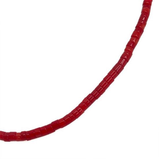 Picture of Bamboo Coral Heishi Beads 4mm 16" Strand