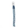 Picture of Crystal Lane 6x8mm Opaque Blue Iris Rondelle, 2 Strand 7" Strands