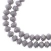 Picture of Crystal Lane 6x8mm Opaque Grey Rondelle, 2 Strand 7" Strands
