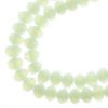 Picture of Crystal Lane 6x8mm Opaque Light Green Rondelle, 2 Strand 7" Strands