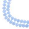 Picture of Crystal Lane 6x8mm Opaque Light Periwinkle Rondelle, 2 Strand 7" Strands