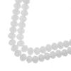 Picture of Crystal Lane 6x8mm Opaque White Matte Rondelle, 2 Strand 7" Strands